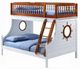 ACME Furniture Farah Oak/White Twin Over Full Bunk Bed-0