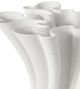 Currey & Company White Godet Twist Vase-2