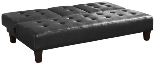 Milton Greens Stars Black Polyurethane Futon with Cup Holder-2