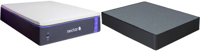 Nectar Premier 13" Memory Foam Full Mattress in a Box and Foundation Set-0