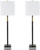 Crestview Collection Portofino 2-Piece Black Buffet Lamp Set-0