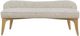 Bernards Tapestry Beige/Honeycomb Tapestry Bench-2