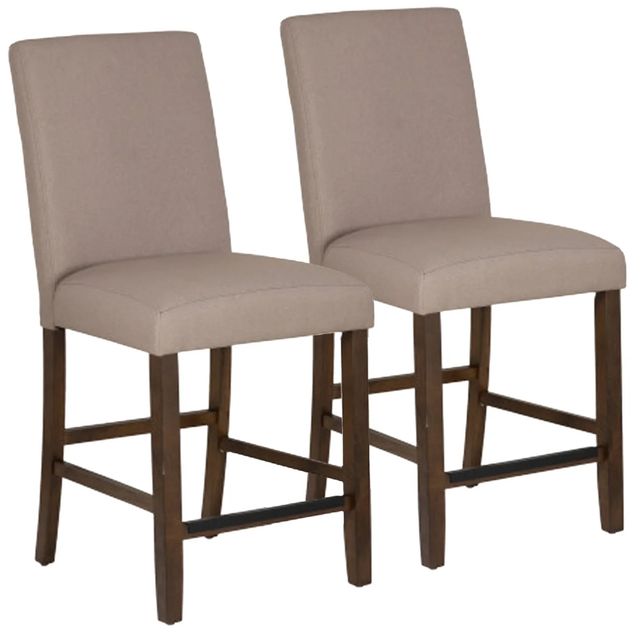 Powell® Seneca 2-Piece Brown Counter Stool Set-0
