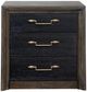 Riverside Furniture Graham Charred/Heathered Oak 3-Drawer Nightstand-1