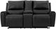 Signature Design by Ashley® Danemere Black Manual Double Reclining Loveseat with Console-1