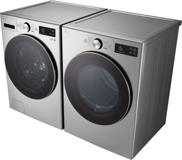 LG Graphite Steel Front Load Washer & Gas Dryer Laundry Pair-3