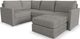Flex by Flexsteel® 3-Piece Pebble 4-Seat Sectional with Ottoman-2