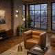 Northfield Living Lumina Brassed Gold Floor Lamp-1