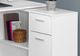 Bureau d'ordinateur avec armoire de rangement, blanc, Monarch Specialties®-2