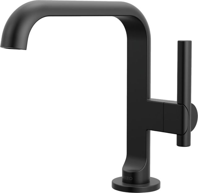 Brizo Roccesco™ Matte Black Single-Handle Lavatory Faucet with Square Spout-0