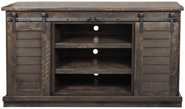 American Heartland Manufacturing Rustic Driftwood Provincial Shutter TV Stand-1