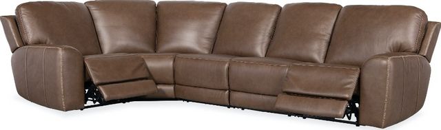 Hooker® Furniture SS Torres 5-Piece Sorrento Mocha Power Reclining Sectional-1