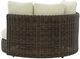 Signature Design by Ashley® Kimora Beige/Dark Brown Aluminum/Fabric/Resin Outdoor Swivel Lounge Chair-2