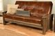 Kodiak Furniture Washington Oregon Trail Saddle/Rustic Walnut Full Futon with Mattress-1