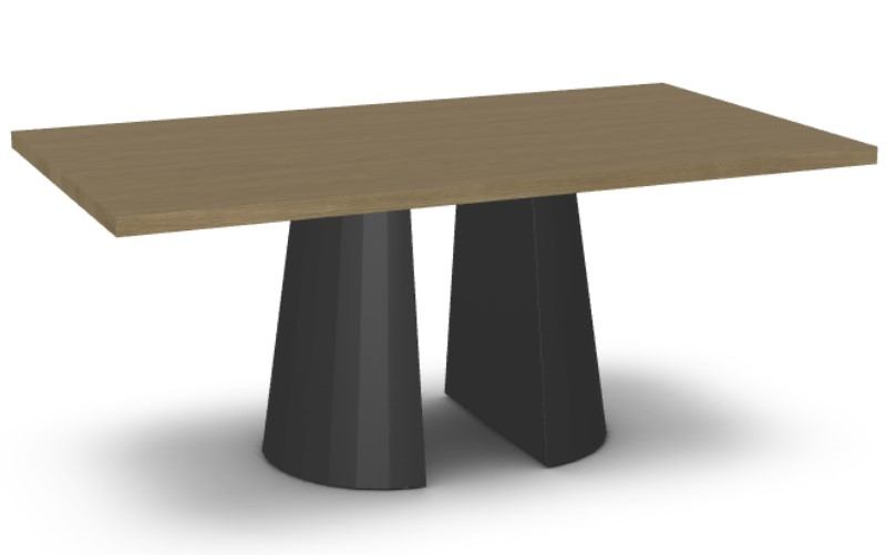 Amisco Customizable Gemma Thermo Fused Laminate 72'' Bar Height Table