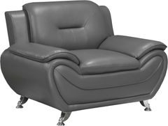 Brassex Inc. Riley Grey Arm Chair