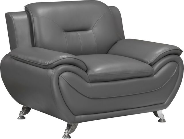 Brassex Inc. Riley Grey Arm Chair