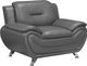 Brassex Inc. Riley Grey Arm Chair-0