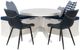 Linon Norah August 5-Piece Black/White Nook Dining Set with Cushion Set-0
