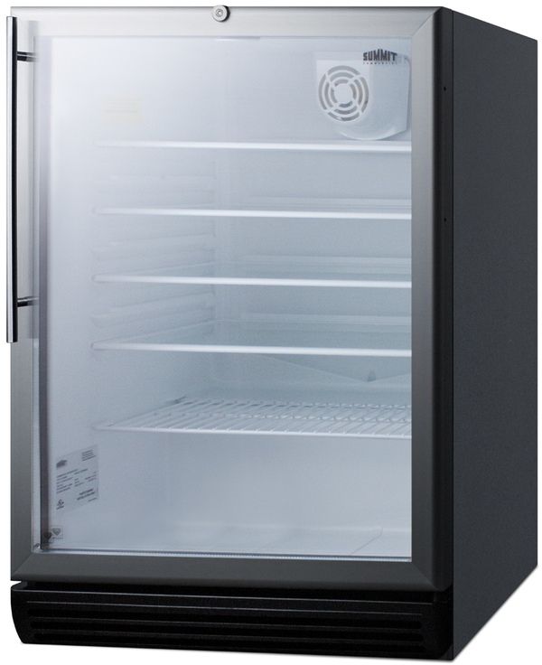 Summit Commercial® 24" 5.5 Cu. Ft. Stainless Steel Beverage Center-1