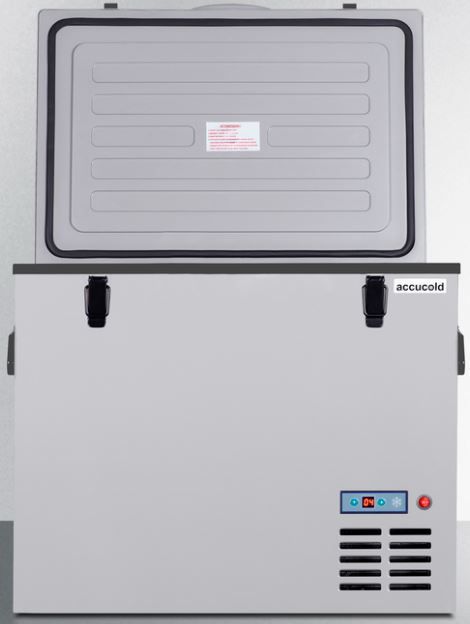 Summit® 1.9 Cu. Ft. Gray Portable Refrigerator/Freezer-3