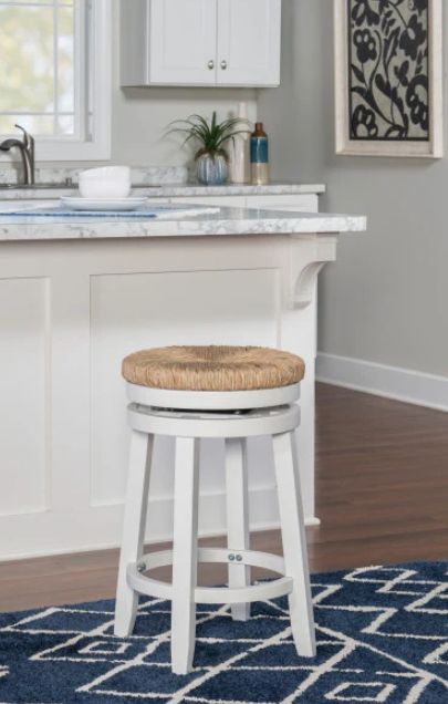 Powell® Maya White Counter Stool-1