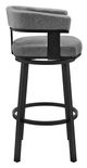 Armen Living Lorin Gray 26" Swivel Counter Stool-2