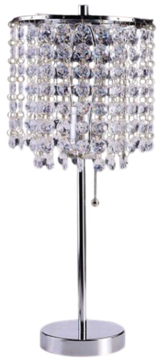 Furniture of America® Perla Chrome Table Lamp-0