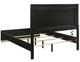 Coaster® Caraway Black/Light Gray Queen Upholstered Panel Bed-2