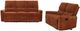 Coaster® Navarro 2-Piece Burnt Orange Upholstered Reclining Sofa Set-0