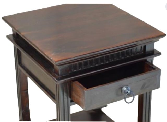 Jaipur Furniture Lulu Dark Brown Side Table-1