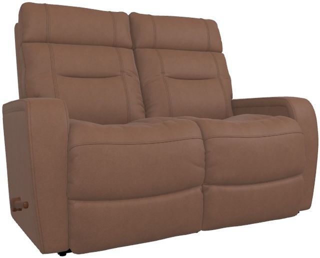 La-Z-Boy® Baron Mocha Leather Manual Wall Reclining Loveseat-0