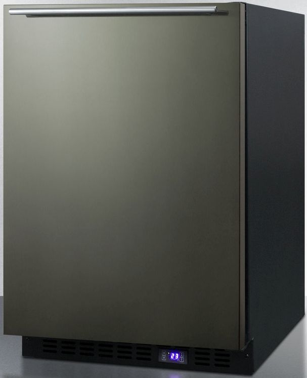 Summit® 4.7 Cu. Ft. Black Stainless Steel Built In All Freezer-1