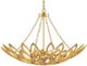Currey & Company Allemande Contemporary Gold Leaf Chandelier-0