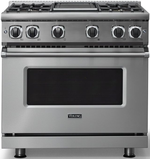 Viking® 7 Series 36" Stainless Steel Pro Style Liquid Propane Gas Range-2
