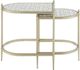 ACME Furniture Zaba Glass Top Nesting Table with Champagne Base-3