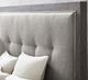 Bassett® Furniture Modern Astor Normandy Grey Queen Upholstered Bed-4