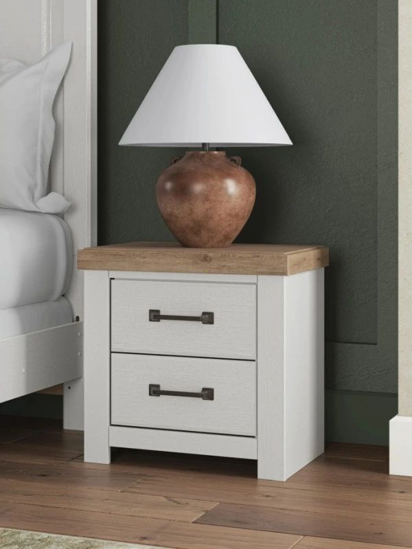Benchcraft® Savonport Brown/White Nightstand-1