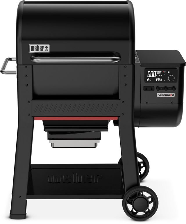 Weber® Searwood™ 600 24" Black Freestanding Wood Pellet Grill