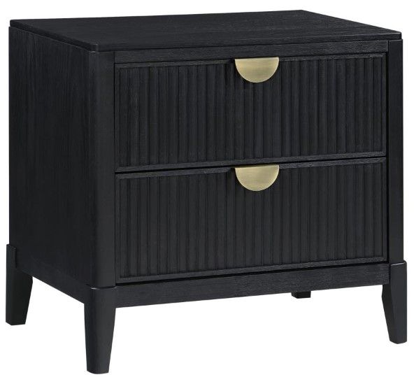Coaster® Brookmead 5-Piece Black/Off-White California King Panel Bedroom Set-2