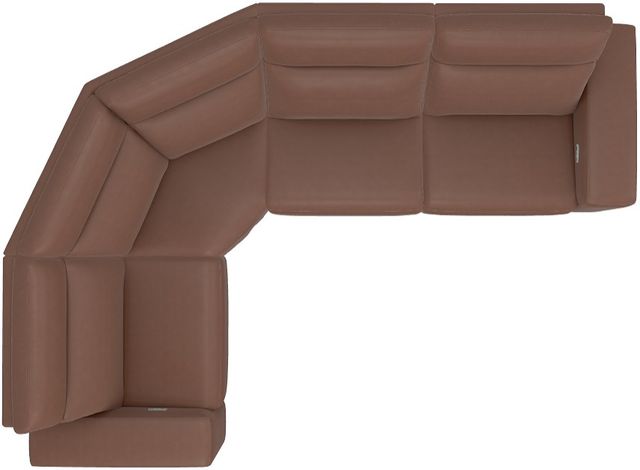 La-Z-Boy® Acadia Chestnut Leather Power Reclining Sectional with Custom Layout Options-4