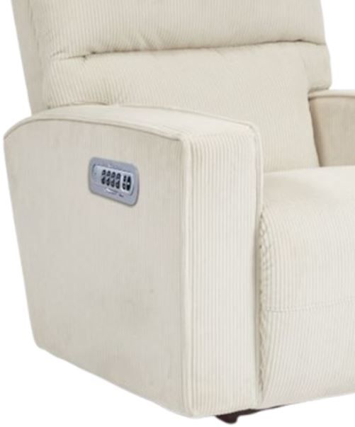 La-Z-Boy® Maddox Pearl Power Rocking Recliner with Headrest and Lumbar-1