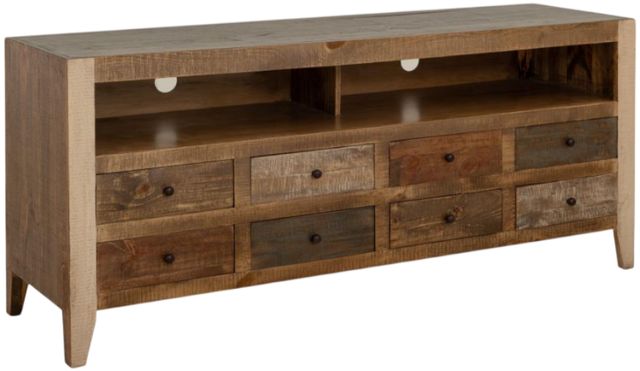 International Furniture Direct Antique Brown TV Stand-0