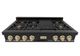 ZLINE Autograph Edition 48" Black Stainless Steel Gas Rangetop-4