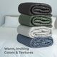 Cariloha Black Viscose Stripe Stitch Queen Quilt-2