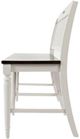 Jofran Inc. Orchard Park Brown/Light Gray Slatback Counter Bench-3