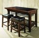Intercon Kona Black/Raisin Backless Bar Stool-1