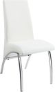 Coaster® Bishop 2-Piece White/Chrome Upholstered Side Chairs-0