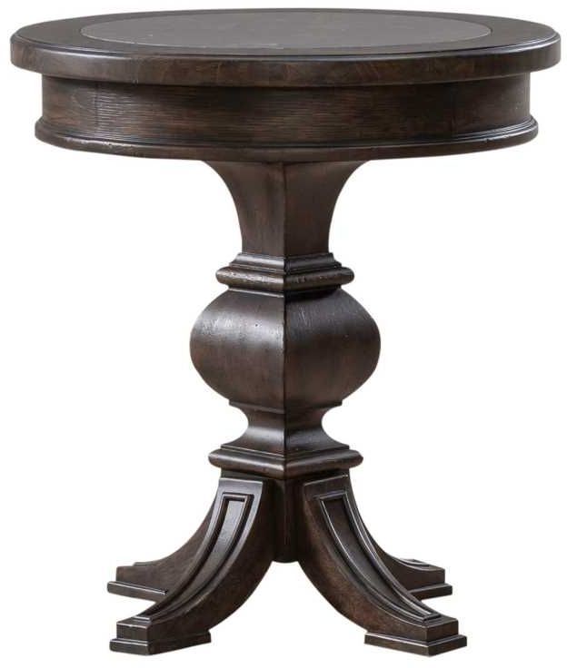 Liberty Furniture Paradise Valley Saddle Brown Chairside Table-0