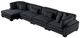 Homelegance® Traverse 4-Piece Black Modular Sectional with Reversible Chaise-0